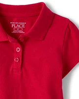 Toddler Girls Uniform Pique Polo