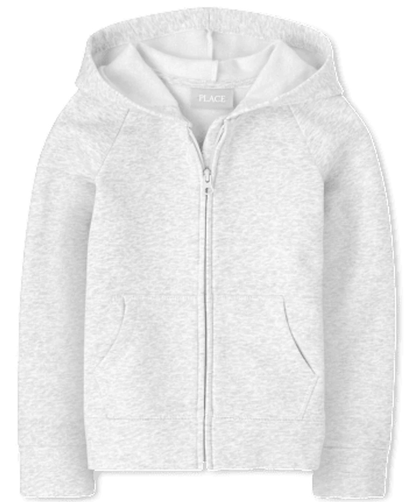 Sweat à capuche zippé Uniform Active Fleece pour filles