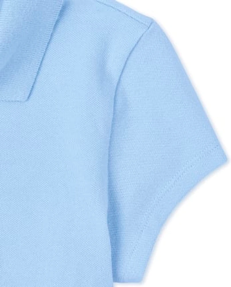 Girls Uniform Pique Polo 2-Pack
