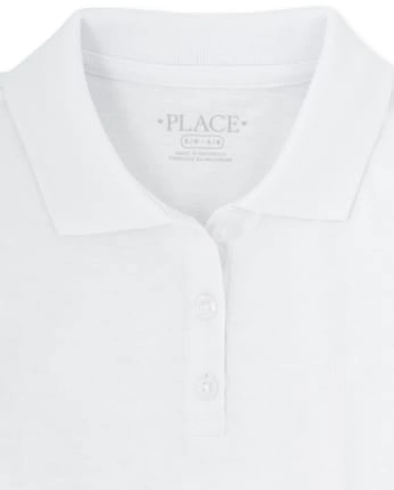 Girls Uniform Soft Jersey Polo 2-Pack