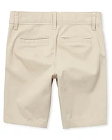 Girls Uniform Stretch Chino Shorts 2-Pack