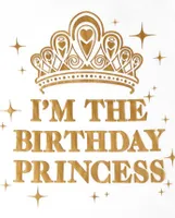 Girls Mommy And Me Foil Birthday Princess Graphic Tee