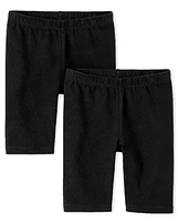 Girls Bike Shorts 2-Pack