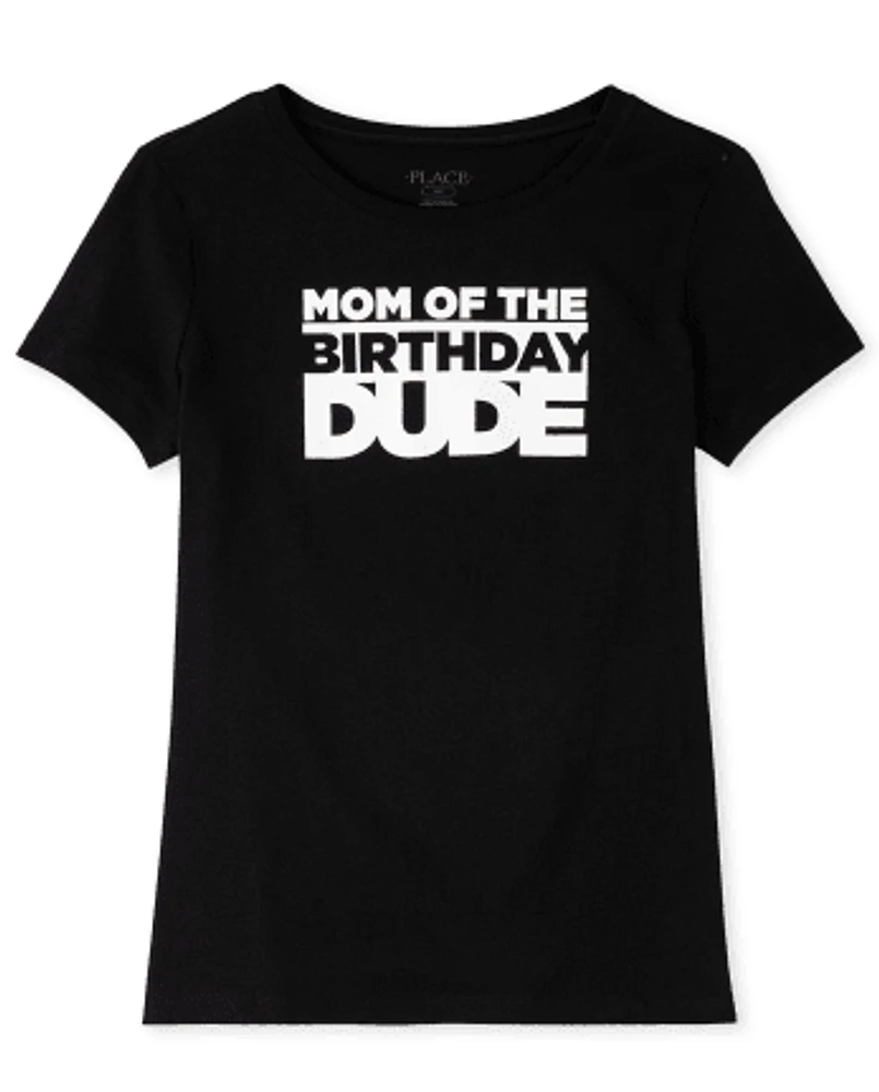 Womens Matching Family Birthday Graphic Tee
