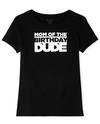 Womens Matching Family Birthday Graphic Tee