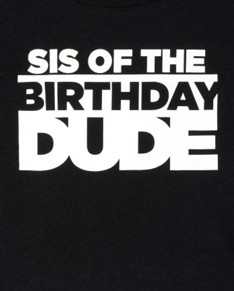 Baby And Toddler Girls Matching Family Birthday Graphic Tee