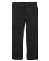 Boys Uniform Stretch Straight Chino Pants