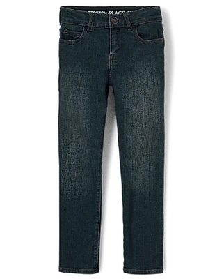 Jean droit stretch basique pour garçon