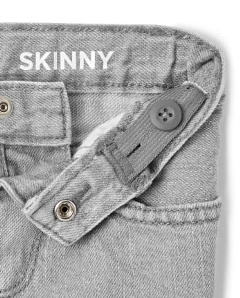 Lot de 2 jeans skinny basiques pour bébé et tout-petit garçon