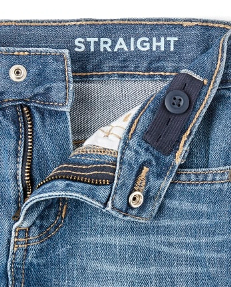 Lot de 2 jeans droits basiques pour garçon