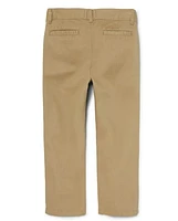 Lot de 2 pantalons chino droits uniformes extensibles pour garçons