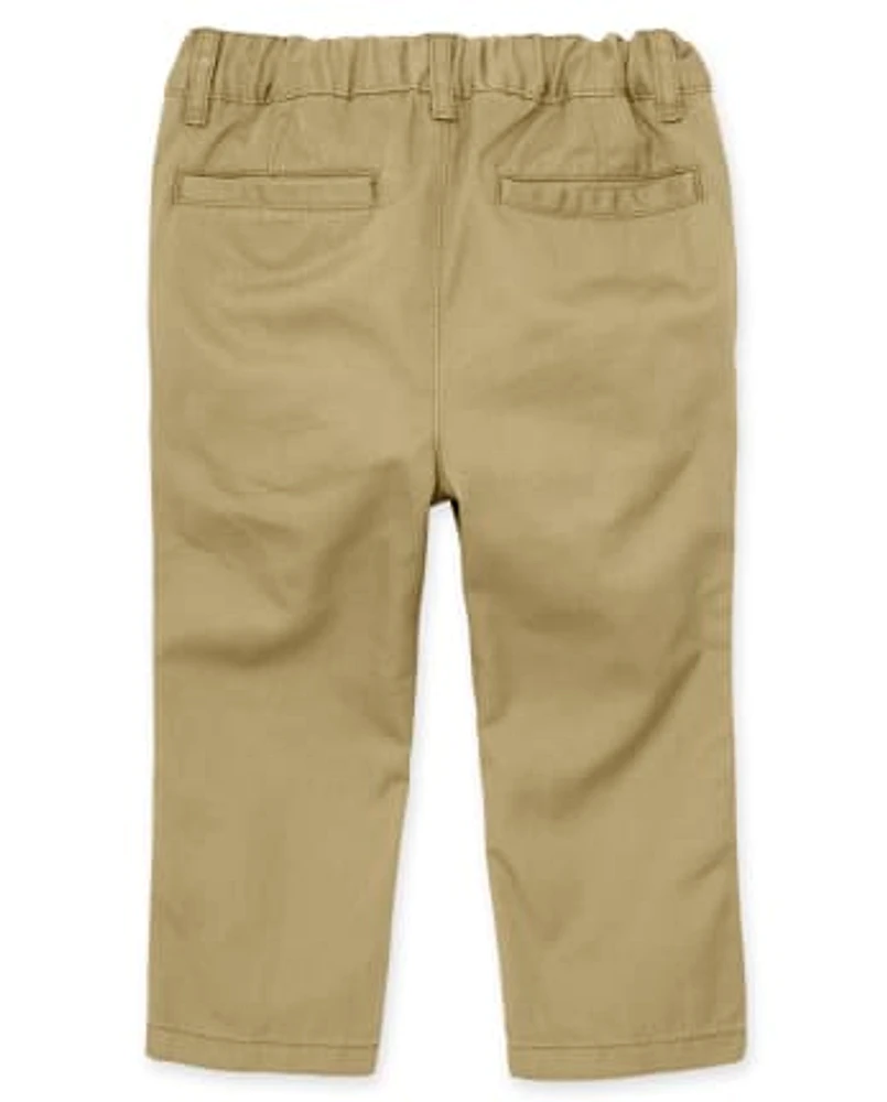 Lot de 3 pantalons chino droits et décontractés pour bébés tout-petits garçons
