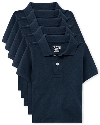 Baby And Toddler Uniform Pique Polo 5-Pack