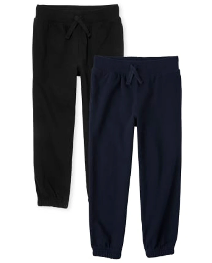 Lot de 2 pantalons jogging en polaire pour garçon