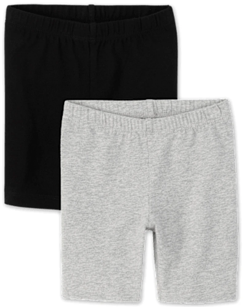 Toddler Girls Bike Shorts 2-Pack