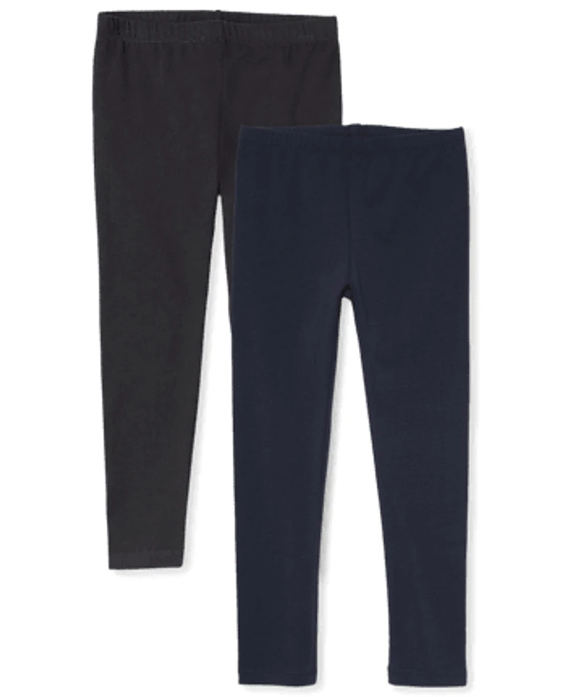 Lot de 2 leggings pour filles