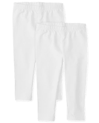 Lot de 2 leggings capri pour filles
