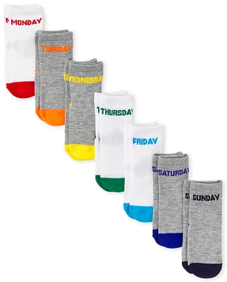 Baby And Toddler Days Of The Week Midi Socks 7-Pack
