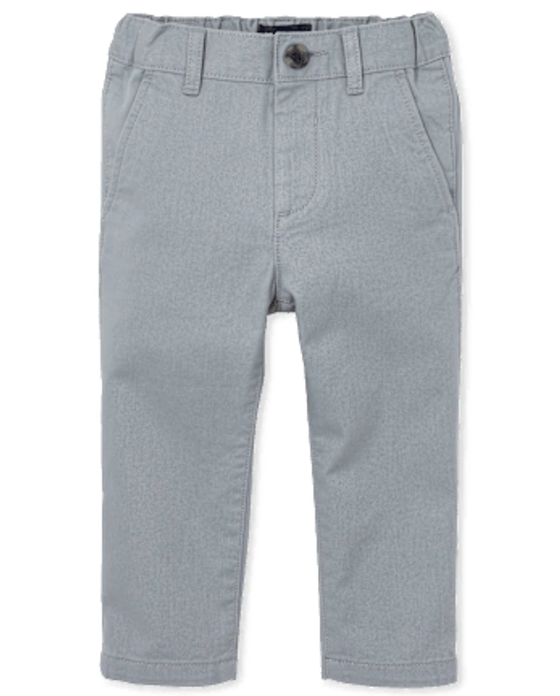 Baby And Toddler Boys Uniform Stretch Skinny Chino Pants