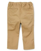 Lot de 2 pantalons chino droits extensibles pour bébés et tout-petits garçons