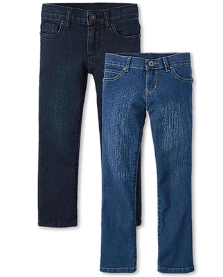 Girls Bootcut Jeans 2-Pack - Plus