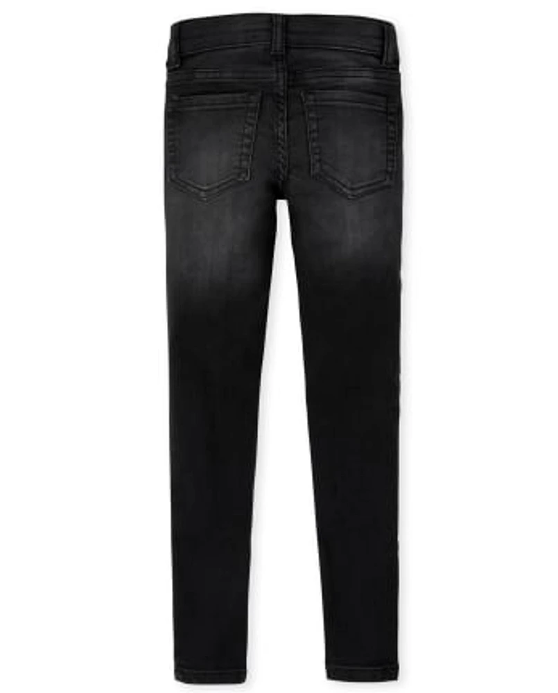 Girls Knit Denim Jeggings -Pack