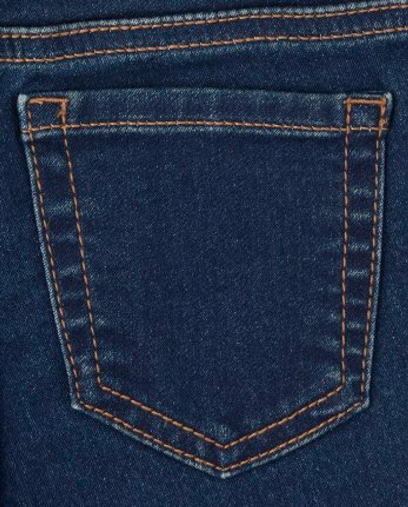 Girls Knit Denim Jeggings