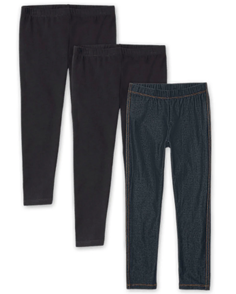 Girls Leggings 3-Pack