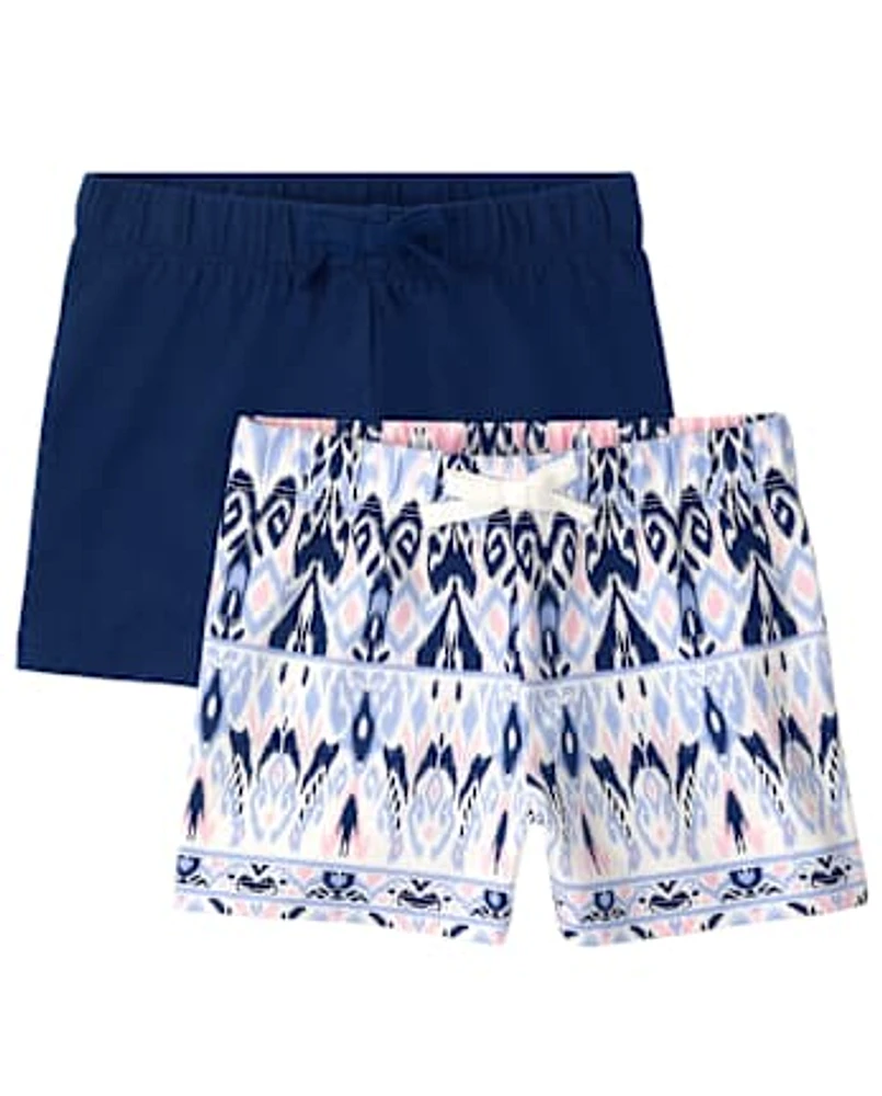 Lot de 2 shorts imprimés pour fille