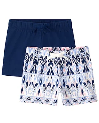 Lot de 2 shorts imprimés pour fille