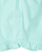Baby Girls Ruffle Shorts 4-Pack