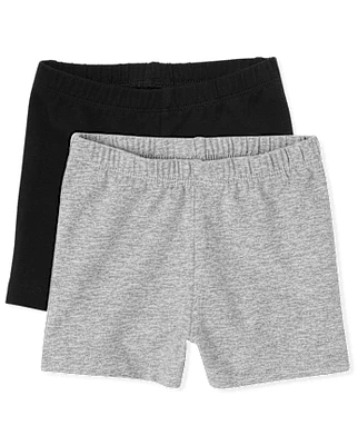 Toddler Girls Cartwheel Shorts 2-Pack