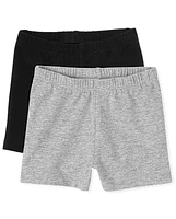 Toddler Girls Cartwheel Shorts 2-Pack