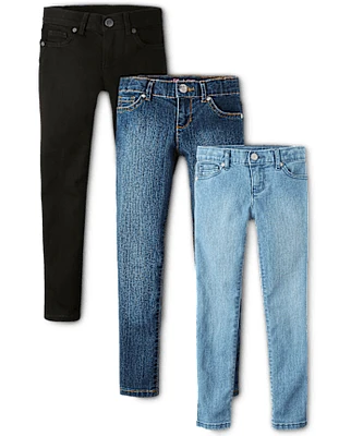 Lot de 3 jeans super skinny pour filles - Plus
