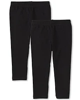 Girls Capri Leggings 2-Pack