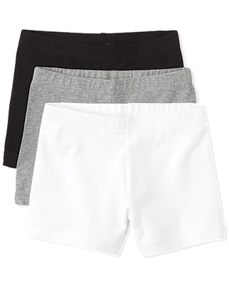Girls Cartwheel Shorts 3-Pack - Plus