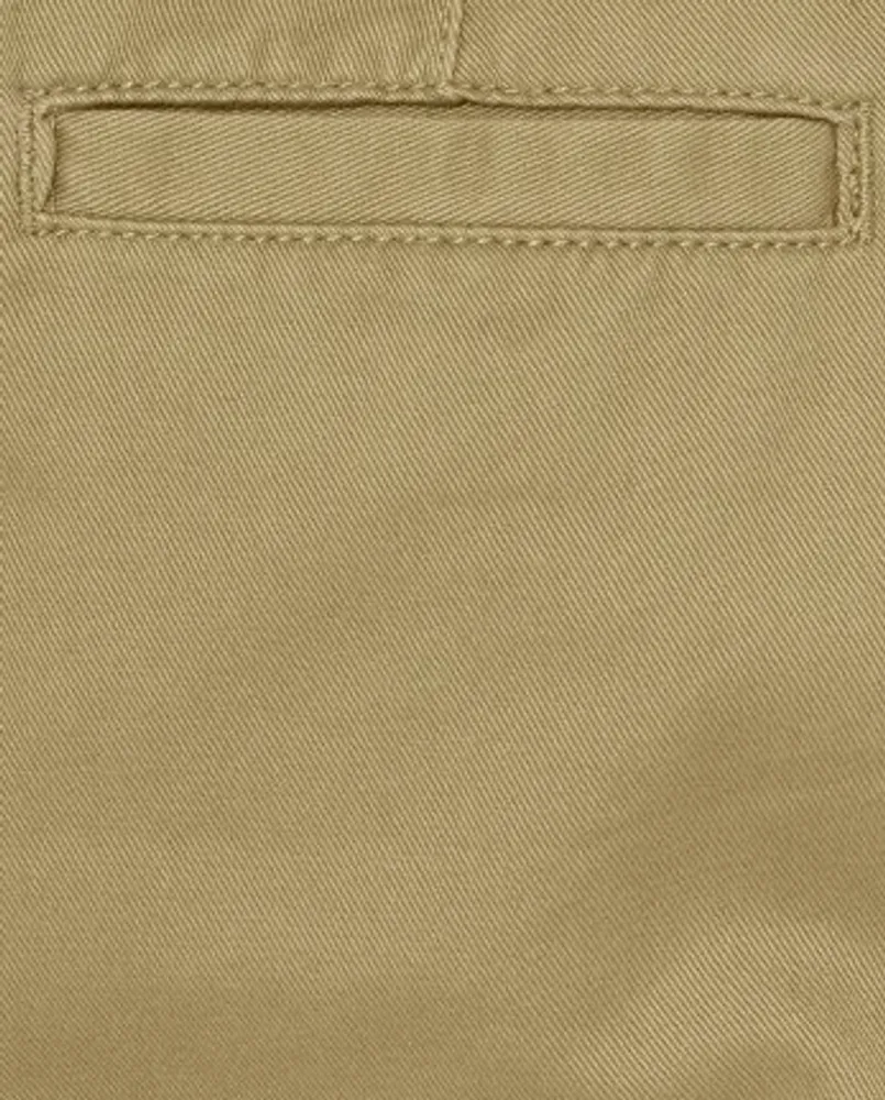 Boys Uniform Stretch Straight Chino Pants 5-Pack