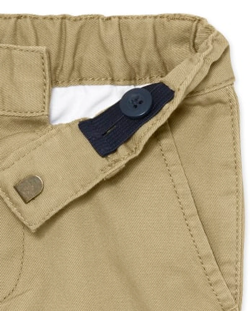 Baby And Toddler Boys Uniform Stretch Skinny Chino Pants -Pack