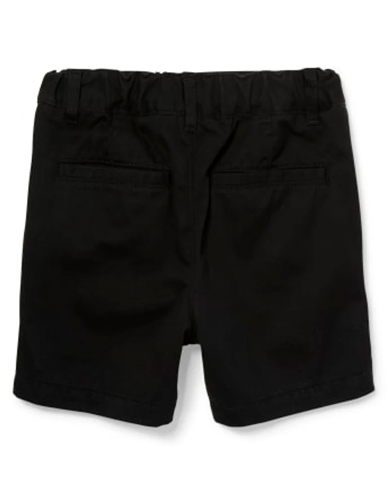 Baby And Toddler Boys Uniform Stretch Chino Shorts 3-Pack