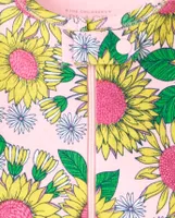 Baby And Toddler Girls Sunflower Snug Fit Cotton One Piece Pajamas