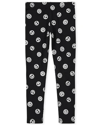 Girls Glitter Print Leggings
