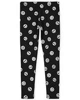 Girls Glitter Print Leggings