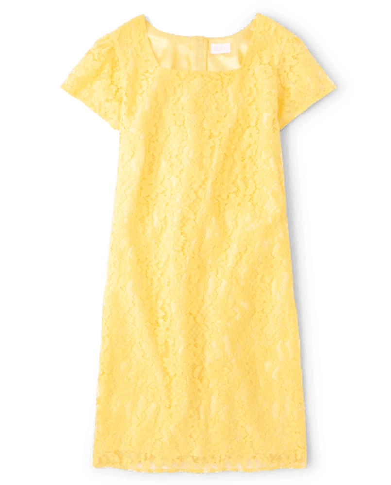 Womens Mommy And Me Lace Shift Dress