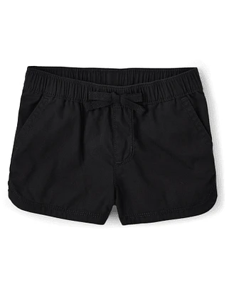 Baby And Toddler Girls Twill Pull On Shorts