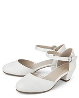 Girls Shimmer Low Heel Shoes