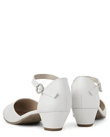 Girls Shimmer Low Heel Shoes