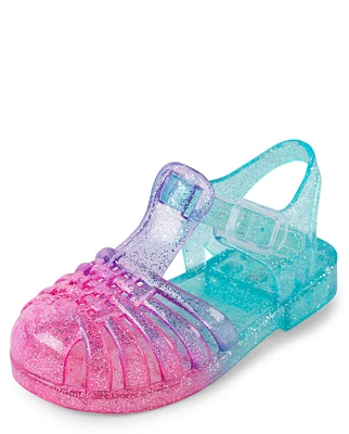 Toddler Girls Glitter Jelly Sandals