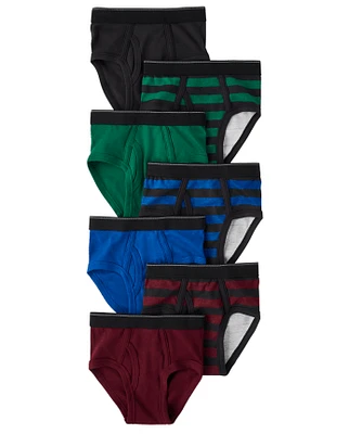 Toddler Boys Striped Brief Underwear 7-Pack