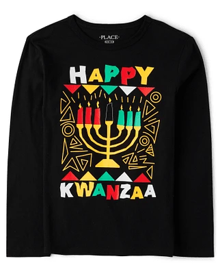 Kids Happy Kwanza Graphic Tee