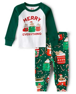 Baby And Toddler Matching Family Merry Everything Snug Fit Cotton Pajamas
